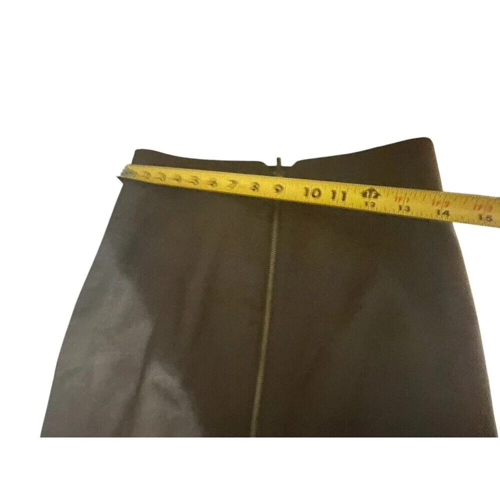 Banana Republic Skirt Mini Size 4 Stretch Lined Side Zip Brown